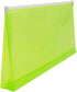 JAM PAPER Plastic Envelopes with Zip Closure - #10 Booklet Wallet - 5 x 10 - Lime Green - 3/pack