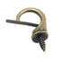 Windproof Hook by Safety Cup - Suspended Ceiling Hooks Screw Hooks (Bronze 12 Pack)