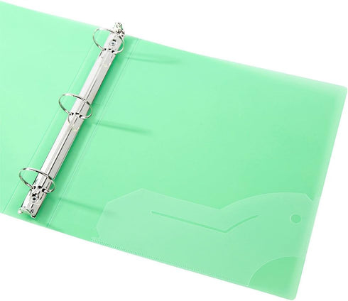 Filexec 1" Frosted Ring Binder, Set of 6 Assorted Colors: Blueberry, Strawberry, Grape, Lime, Lemon, Tangerine