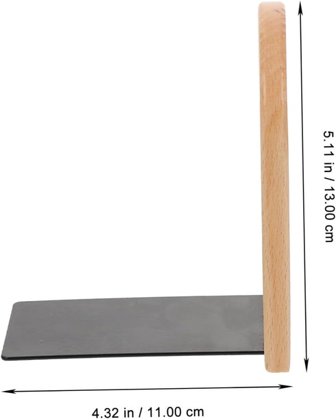 Wooden Bookends for Desk Organization - Simple Style