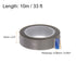 PTFE Film Tape Roll, 0.5" x 33 ft High Temperature Tape 0.08mm Thickness with Single Side Adhesive for Vacuum Sealer Machine, Hand Impulse Sealers, Gray