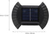 8 Luxshiny Solar Powered Outdoor Wall Light with Warm LED Lights Waterproof Garden Wall Lamp for Yard Fence