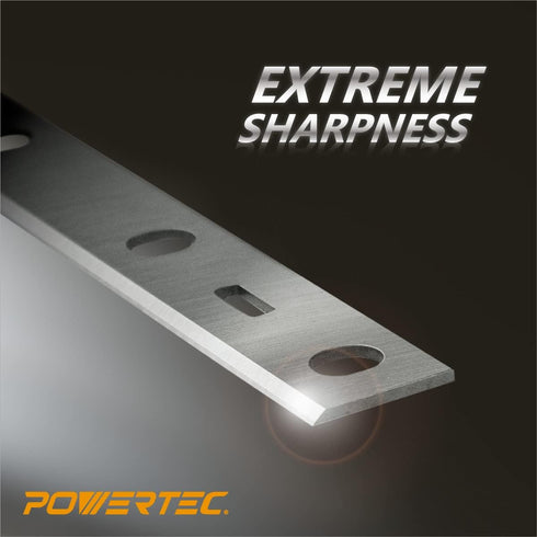 POWERTEC 6 Inch Jointer Blades for Delta 37-071, 37-070, JT-160 Jointer, Replacement for 37-072, 37-372 Jointer Knives, Set of 2 (14801) by POWERTEC