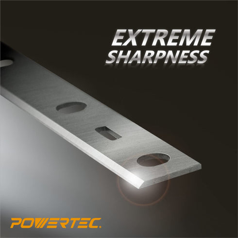 POWERTEC 6 Inch Jointer Blades - Replacement for Porter Cable PC160JT Jointer, Set of 2 for PC37072 Jointer Knives