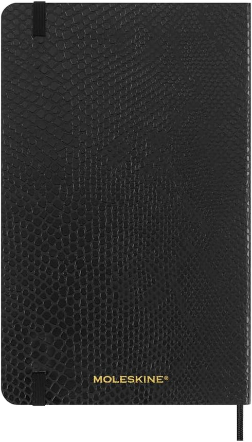 Moleskine Limited Edition Notebook Vegea, Large, Ruled, Black Boa, Soft Cover, 5 x 8.25 Inch