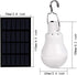 Solar Powered Lamp Portable LED Bulb Lights, Solar Energy Panel LED Lighting for Camp Tent, Night Fishing, Emergency