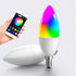 Bulbs,Smart Bulb E12 Dimmable 120v Lightbulbs,2 Pack Chandelier Light Candelabra Led Light Decorative White & Color