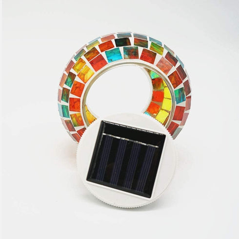 SunKite Solar Table Lights Outdoor Indoor Color Changing Crackle Crystal Glass Night Lights,Waterproof Solar Powered