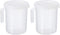 PATIKIL Graduated Beaker, 2 Pack 250ml PP Plastic Liquid Measuring Cup with Handle Lid and Spout