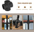 1" Black Pipe Fittings 4-Way Cross Fitting, Home Expert 10 Pack Malleable Cast Iron Connector for Industrial Pipe