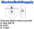Marine Bolt Supply 3/8-16 (pack 25) Stainless Steel Thin Jam Nylon Insert Lock Nuts