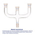 4 Way Claisen Distillation Adapter with 14/20 Joints, Connecting Adapter for Lab Supply