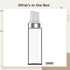 Kronabelle 2 17 Oz 500 Ml Pcs Dripless Honey Dispenser, Maple Syrup Bottles with Self-Closing Lid, Glass Olive Oil