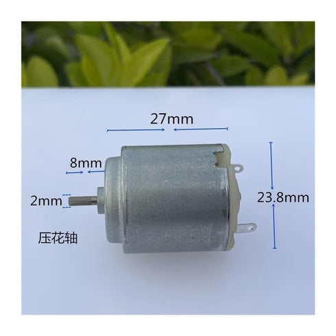 PFFJQQUJ 3V 3.7V 5V 6V 14500RPM 24mm R260 DC High Speed Small Round Electronic Starter Carbon Brush RC Car Boat Toy