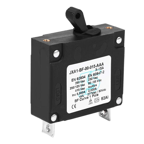 Circuit Breaker, DC/AC Manual ON/Off Toggle Reset Switch, Safety Mini Circuit Breaker 15A 20A 25A 30A
