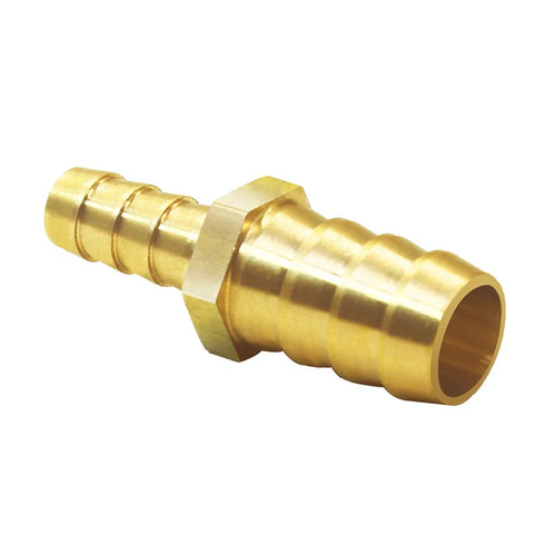 Joywayus 3/8" to 1/2" Barb Fitting Reducer, Pack of 2, Brass Fitting for Water/Fuel/Air