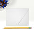 LUXPaper A2 Contour Flap Invitation Envelopes | White | 4 3/8" x 5 3/4" | 80lb. Text | 100% Recycled | 50 Qty