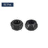 uxcell 50Pcs M10 x 1.5 Nylon Insert Hex Lock Nuts, 304 Stainless Steel, Black & Blue