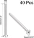 uxcell M3x40mm Flat Head Machine Screws, 304 Stainless Steel Fasteners Bolts, 40Pcs