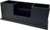 UnionBasic Black Desk Organizer - Leather Multi-Compartment Pen Holder for Office Stationery Organization