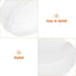 NUOBESTY Round Ceiling Lampshade Plastic Dome Light Cover for Kitchen and Balcony Flush Mount Light Fixture Easy