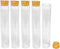 6 Pcs Empty Transparent Test Tube Glass Bottle Vials With Cork Stopper,