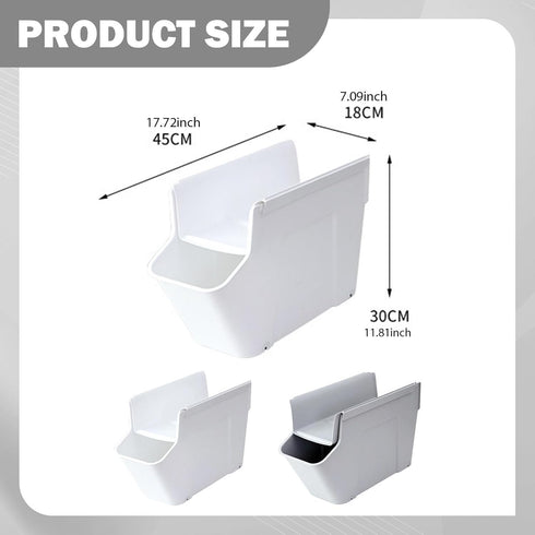 Ioensy Under Desk Rolling Cart Bag Organizer Multifunctional Workstation Handbag Holder Handbag Storage Box for Bedroom