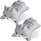 Kanayu 2 Pcs Mouse Pad Wrist Support, Cute Cat Wrist Rest Foam for Women, Non-Slip Desk Accessories Cushion