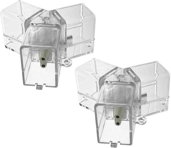 2 Pack Hexagon Light Connectors, 120 Y-Connector 2 Pin 3 Way for LED Garage Light, Copper Pin DIY Accessories