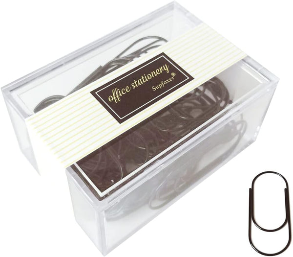 Jumbo Paper Clips, 50pcs 2inch Big Durable Rustproof Coated Paper Clips for Office Supply Accessories