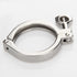 304 Applications(119mm) Stainless Steel Heavy Duty Tri Clamp with Wing Nut for Home Brewing, Dairy, and Food