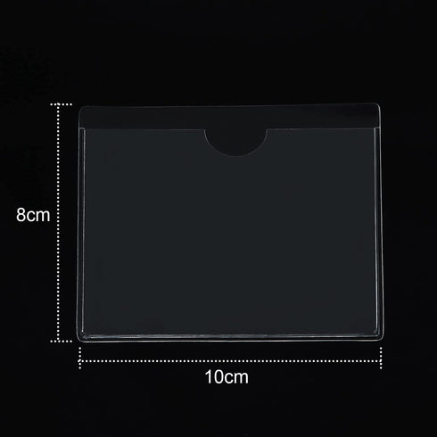 JINTOU (8) Clear Self-Adhesive Ticket and Note Holders for Car Windscreen - Protect Your Passes, Badges and Placards