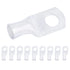 SELTERM 10pcs 2 AWG-3/8" Stud Tinned Copper Wire Lugs, Heavy Duty Battery Cable Ends, UL Battery Lugs
