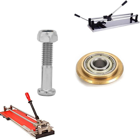 2 Pack Premium Tungsten Carbide Tile Cutter Wheel Replacement, 22 6 6mm Scoring Blade with Bolt Lock Nut for Ceramic