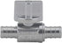 PEX Straight Stop Valve, 1/2-in x 1/2-in PEX 1/4 Quarter Turn LF Brass Chrome Plated Shut off Valve for Faucet or Toilet Installation (2-Pack) by Grneric