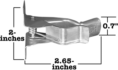 Harrier Wall-Mount Spring Clamps, 10-Pack for Tools, Rakes, and Brooms