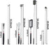 Set, 3Pcs 4Pcs Telescoping Magnetic Pickup Tool Round and Square Inspection Mirror Telescoping with LED Lights, Magnet