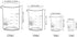 Glass Beakers Set - Borosilicate Graduated Measuring Low Form Glass Beakers in 4 Sizes