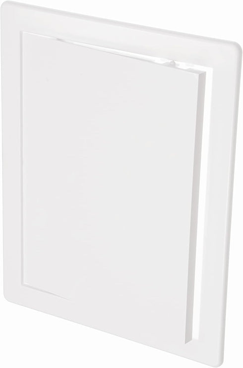 8" x 10" White Plastic Access Panel for Plumbing, Electricity, Heating, Alarm Services