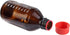 4 Pieces Amber Glass 1000 mL Graduated Round Lab Reagent Bottles with GL45 Red Screw Cap