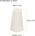 MECCANIXITY Rubber Tapered Plug 8mm to 13mm Solid Test Tubes Bungs Stopper White for Lab Home 36 Pieces