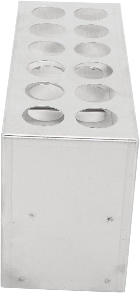 Tube Rack, 0.75in 12 Holes 3 Tiers Stainless Steel Test Tube Holder for Classroom, Lab School Scientific Experiments