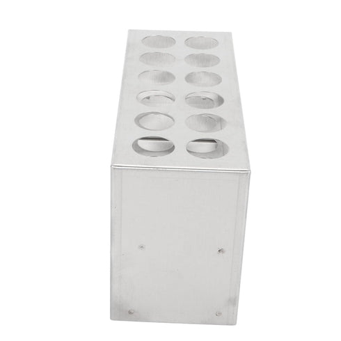 Test Tube Rack, 12 Holes, 3 Tiers Metal Stainless Steel Holder for Laboratory Scientific Experiments