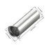 Baomain 100-Pack AWG 12/4mm² Long: 10mm Copper Crimp Connectors – Non-Insulated Ferrule Pin Terminals (EN4010)