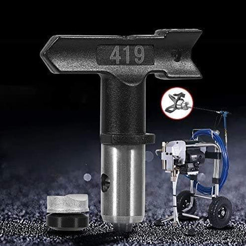 Reversible Airless Paint Sprayer Nozzle Tips, Black Airless Spray Gun Tips, Tungsten Steel Accessory Nozzles (217)