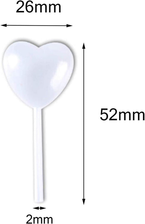 AQSXO 4ml Clear Heart Shape Liquid Dropper, Pasteur Pipette, For Cupcake, Chocolate, Birthday Party And Holiday Decoration, 100pcs by AQSXO