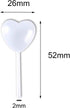 AQSXO 4ml Clear Heart Shape Liquid Dropper, Pasteur Pipette, For Cupcake, Chocolate, Birthday Party And Holiday Decoration, 100pcs by AQSXO