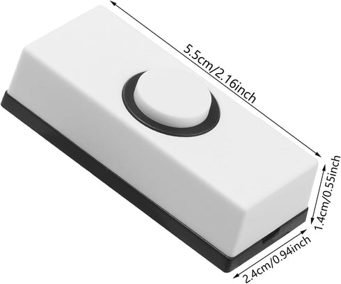 STDEV Wall Mounted Doorbell Switches With Screws Round Doorbell Push Button Replacement Hard Wiring Press Button