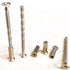 4 Set Sliding Door Handle Screw Post Replacement, M4 x 60mm Phillips Screws with Posts for Cabinet Doors