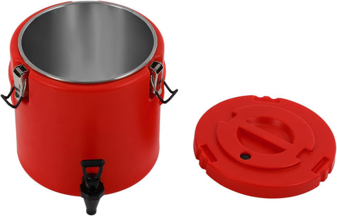 10L/2.64Gal Insulated Beverage Dispenser, Thermal Hot Cold Drink Dispenser with Push-Button Tap, Food-Grade Stainless